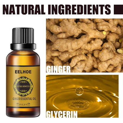 Aceite esencial de jengibre diseñado para el bienestar y el cuidado corporal. Su fórmula de jengibre ofrece una sensación de calor reconfortante y es ideal para masajes, aromaterapia y rutinas de relajación-LITTLE SUN