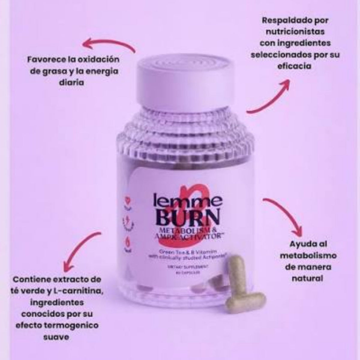 Suplemento de apoyo al metabolismo y al control de peso-LEMME BURN