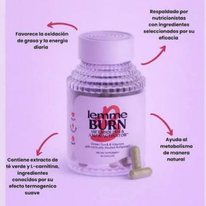 Suplemento de apoyo al metabolismo y al control de peso-LEMME BURN