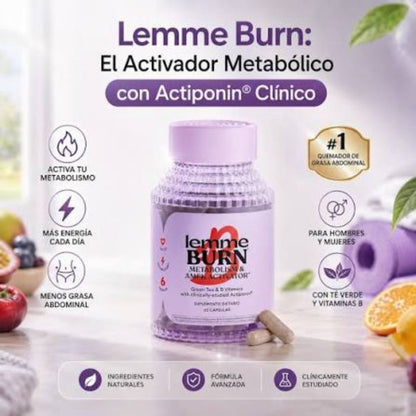 Suplemento de apoyo al metabolismo y al control de peso-LEMME BURN