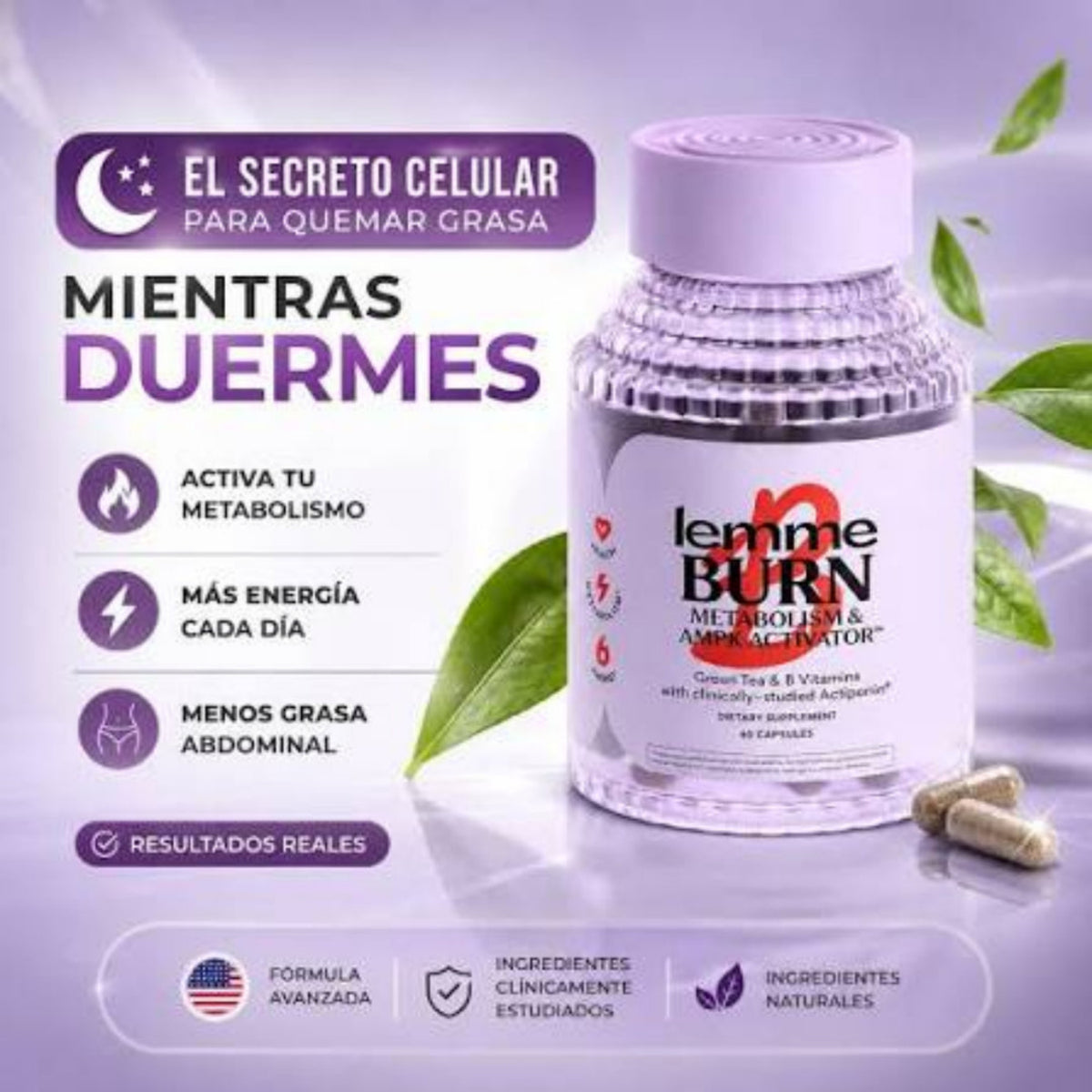 Suplemento de apoyo al metabolismo y al control de peso-LEMME BURN